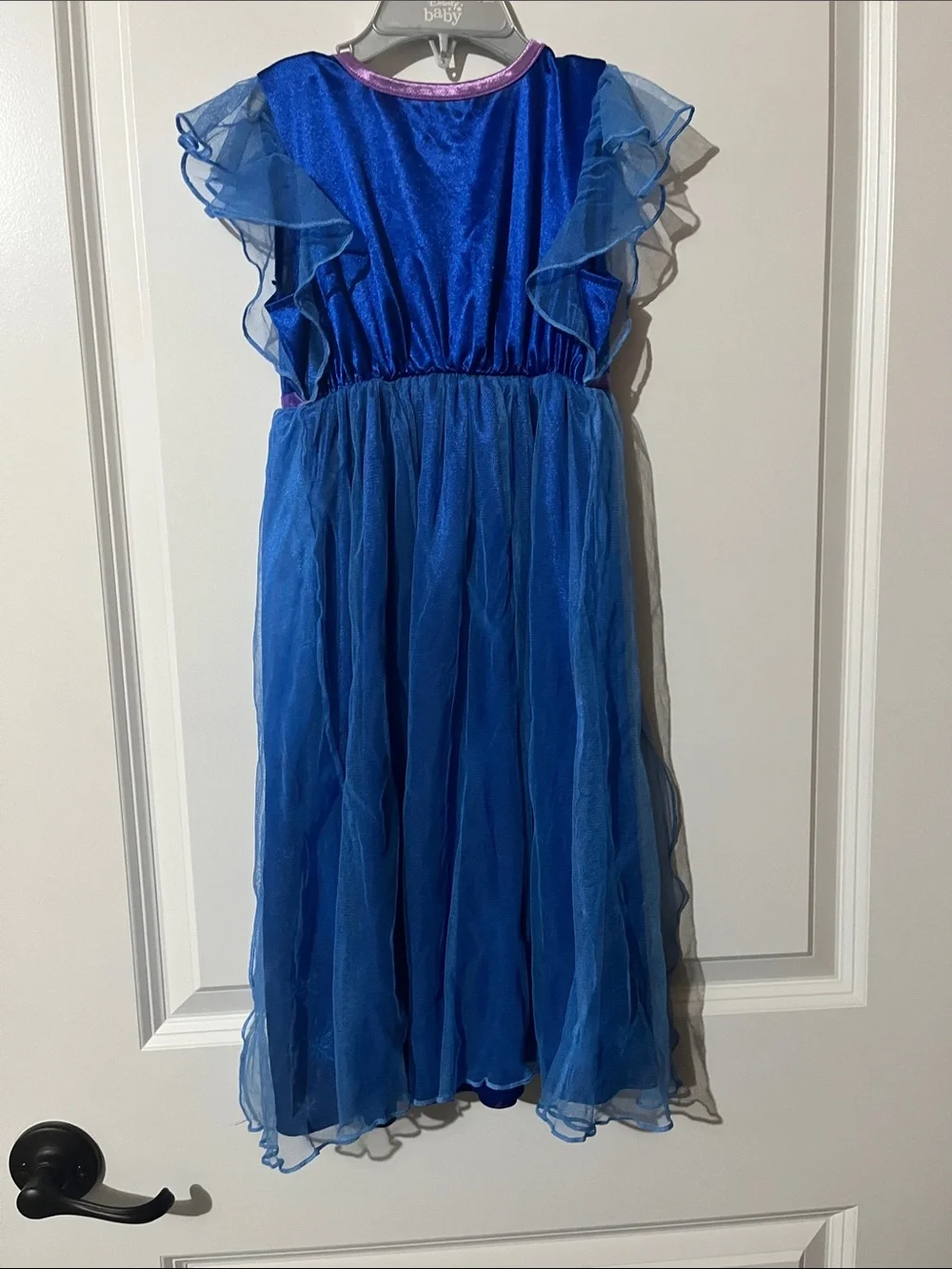 Disney Blue Elsa Princess Gown with Purple Trim - Picture 4 of 4